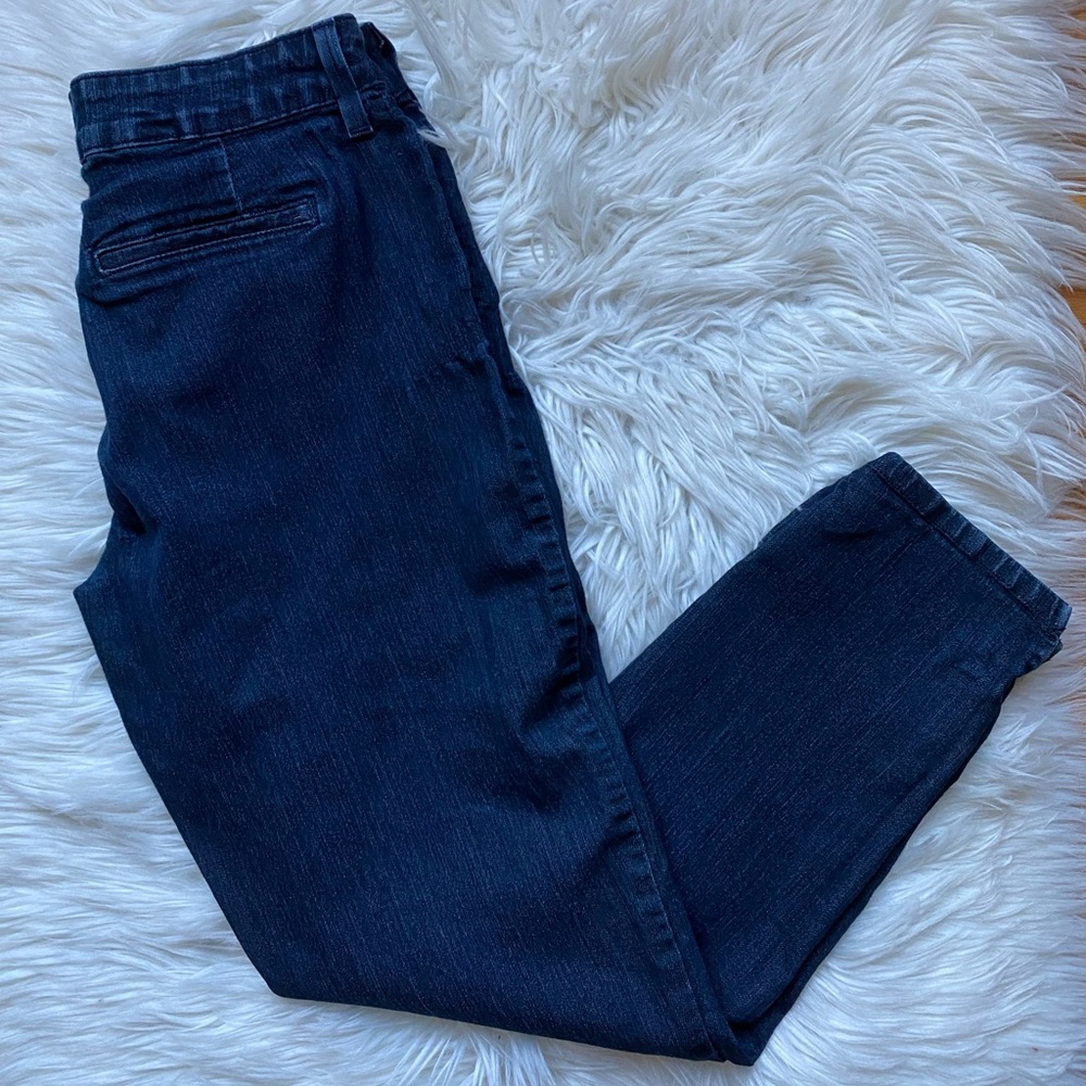 NYDJ side slit ankle skinny jeans